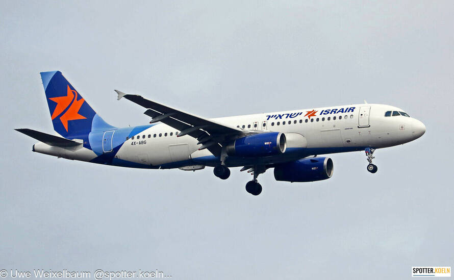 Israir 4X-ABG Airbus A320-232 CGN 25.11.2025 Uwe Weixelbaum